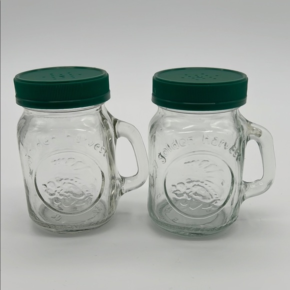 Golden Harvest Other - Golden Harvest, Ball Mason Jar Glass Salt & Pepper Shakers (Clear, Set of 2)
